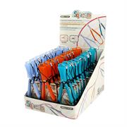 SQUIZZORS - FINE TIP DISPLAY 36PCS, TURQUOISE  TANGERINE  BABY BLUE